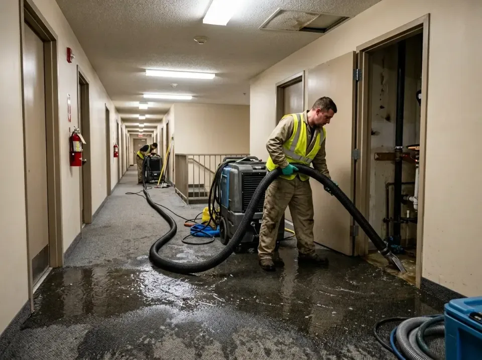 multi-unit-apartment-hallway-f-005 — frequently asked questions, Emergency Burst Pipe Water Extraction & Removal in Fearring…